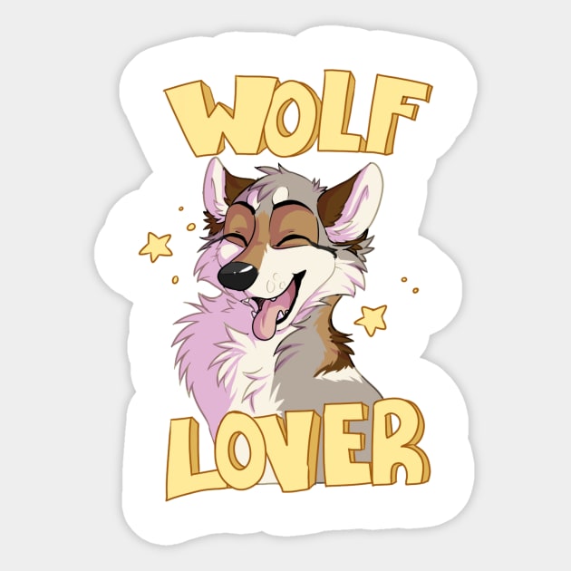 Wolf Lover Sticker by MirrorsCannon